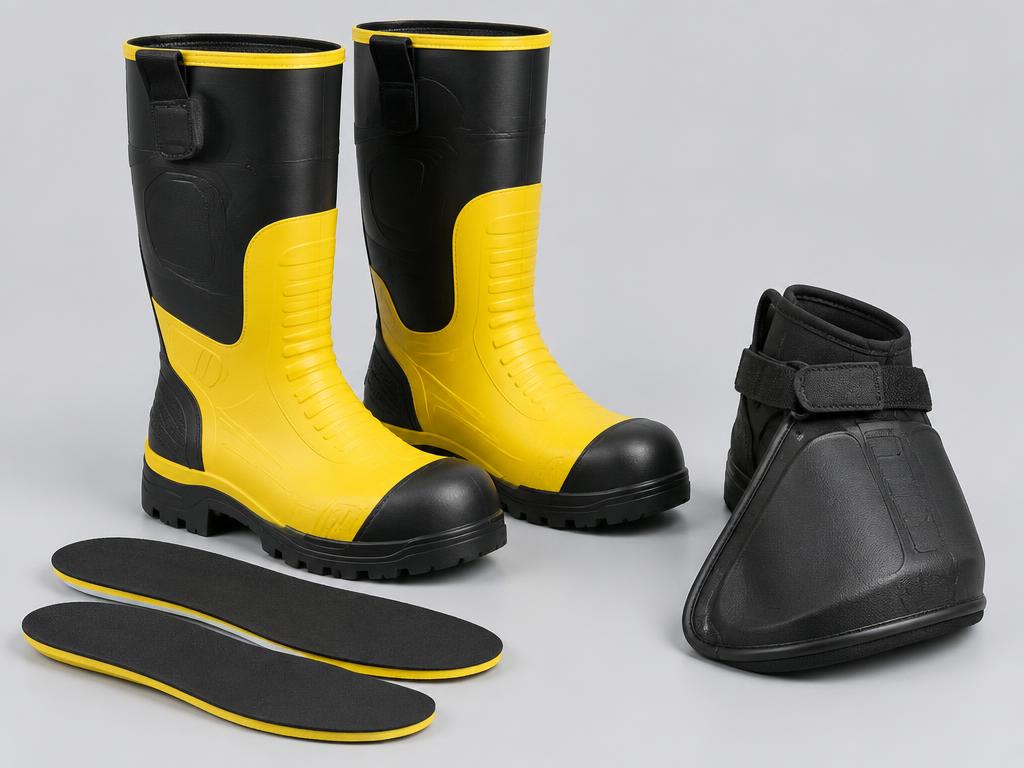 Botas de borracha e acessórios